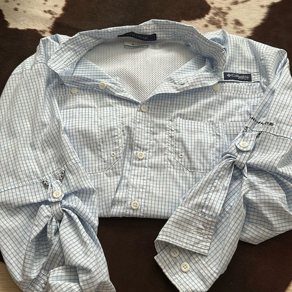 Columbia PFG Long Sleeve Button-Up
